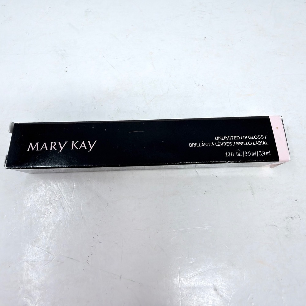 Mary Kay Unlimited Lip‎ Gloss Chocolate Nude .13 oz 3.9ml NIB Makeup Box 153491